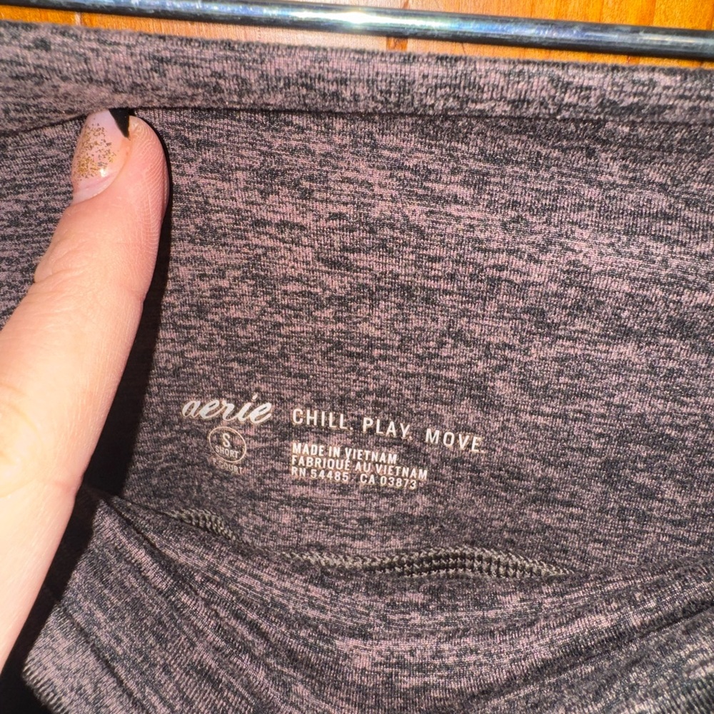 Aerie Heathered Brown Leggings - Picture 2 of 2